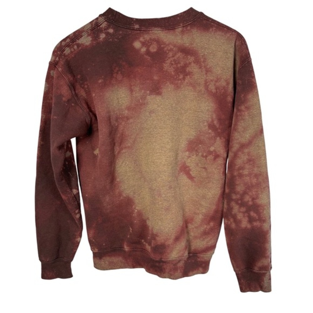 Gina Girls in Action Women Small Rodeo Faded Tie-Dye Red Sweatshirt Casual Boho - Picture 3 of 7